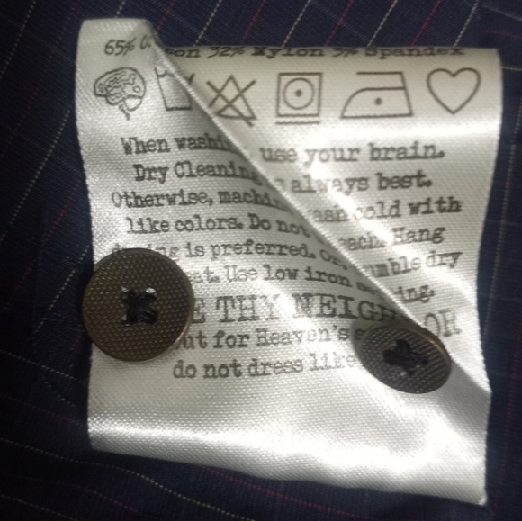 Descendant of Thieves Windowpane Plaid Button-Down Shirt Limited Edition Size XL - Picture 10 of 16